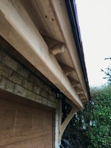 Oak Porch, rafter end detail